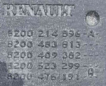 Conjunto de Botões 8200214896a - RENAULT CLIO III