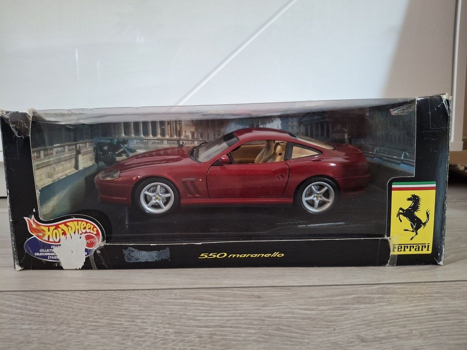ミニカー Hot Wheels 550 Maranello 1996 1:18 Auto Samochód Kolekcjonerski Ferrari 550 Maranello Hotwheels