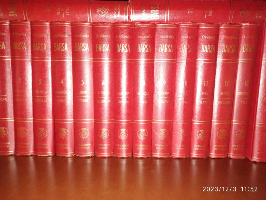 Enciclopédia Barsa 1964 Relíquia Livro de Pesquisa 16 volumes