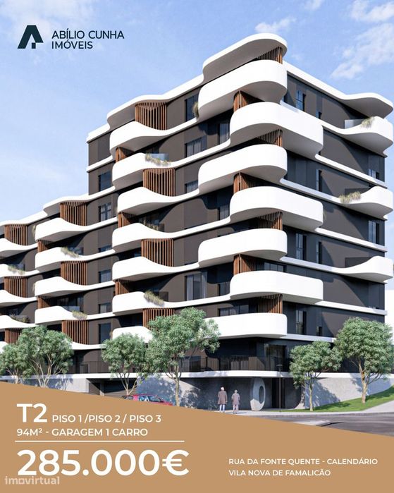 Apartamento T2 | Vale Sereno Residence | Calendário - VNF | 285.000 €