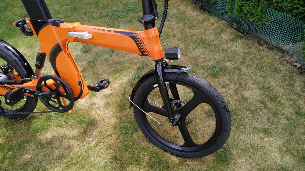Rower elektryczny Chirrey Z7 ORANGE + 2 Baterie + błotniki