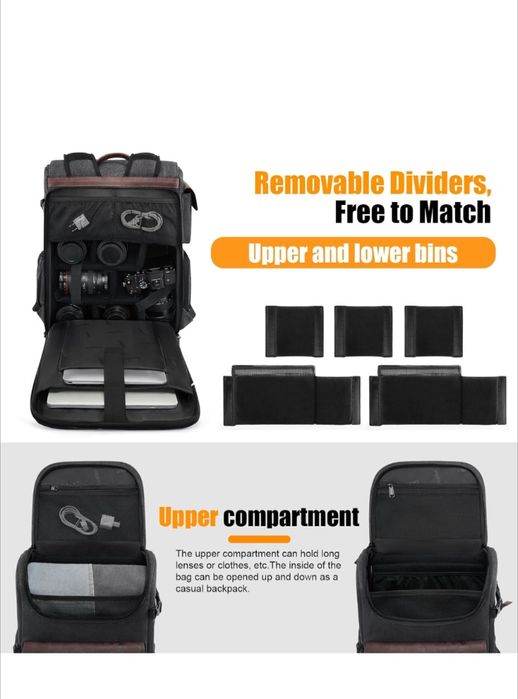 Mochila fotografia / video estilo vintage