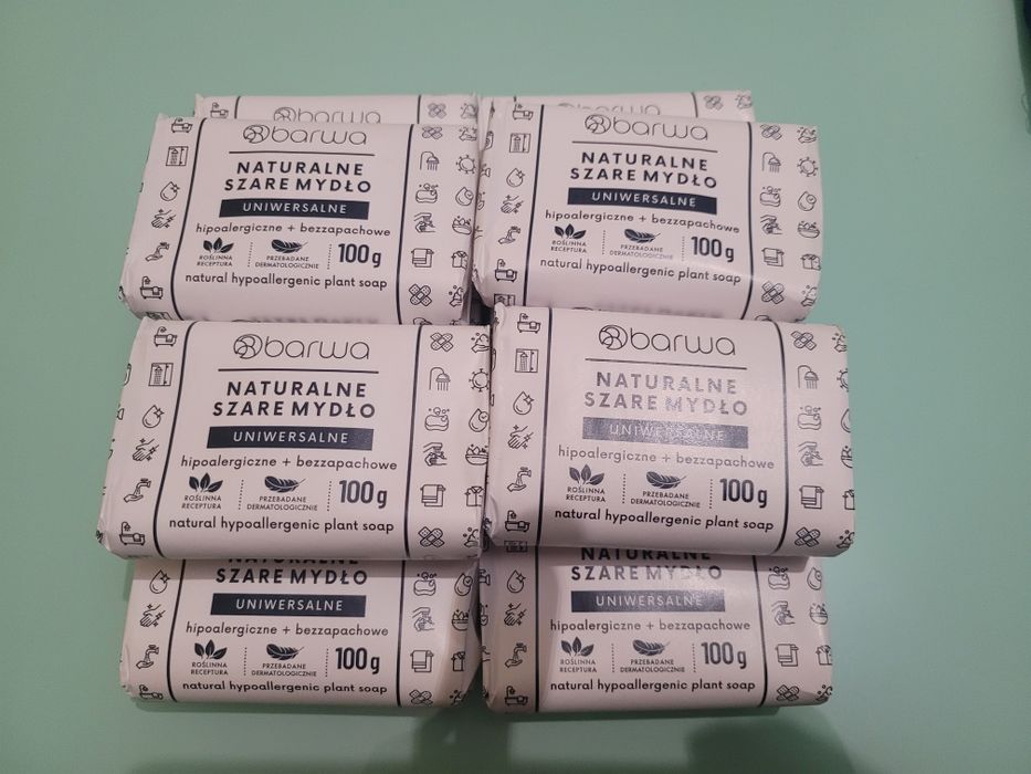 Szare mydło hipoalergiczne 10szt.