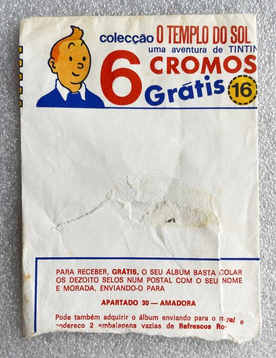 Caderneta Completa ~ "TINTIN e o TEMPLO do SOL" ~ Royal 1970 ~ #RARA#