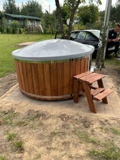 Balia ogrodowa , Jacuzzi,  ruska bania basen pompa ciepła