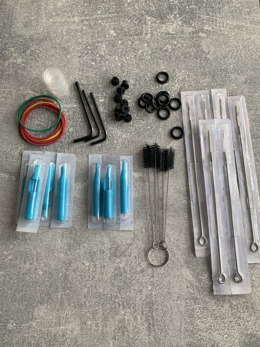 Тату-машинка для начинающих + полный комплект (б/у)