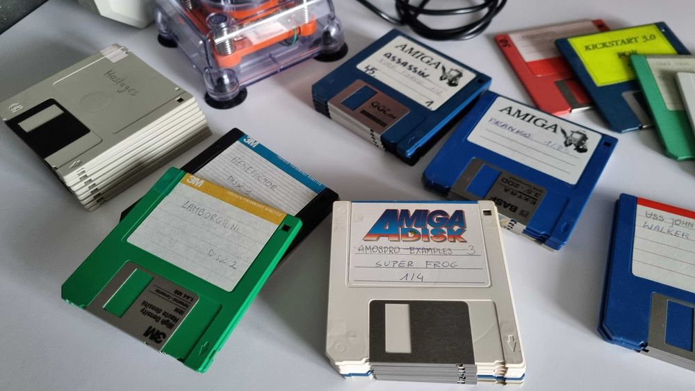 Joystick Top Star Amiga w zestawie z dyskietkami