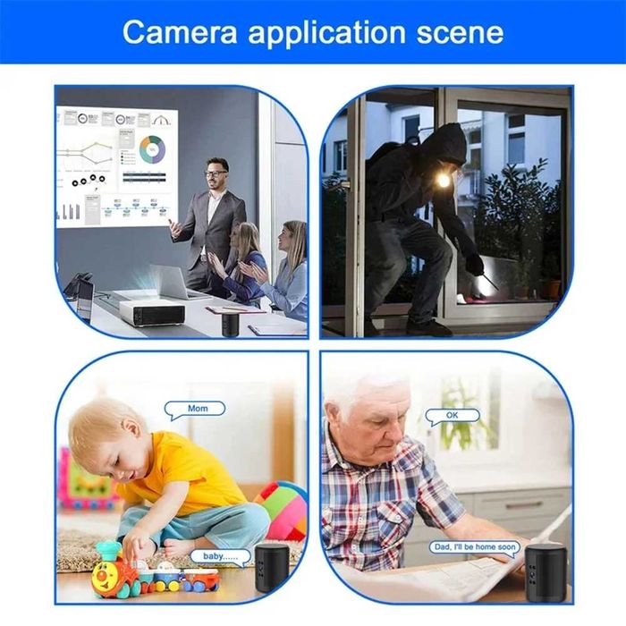 Câmara Espia FullHD em Coluna Bluetooth c/ Visão Noturna Áudio 2 Vias