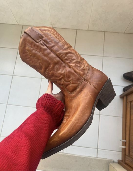 Botas Sendra cowboy - pele castanho claro