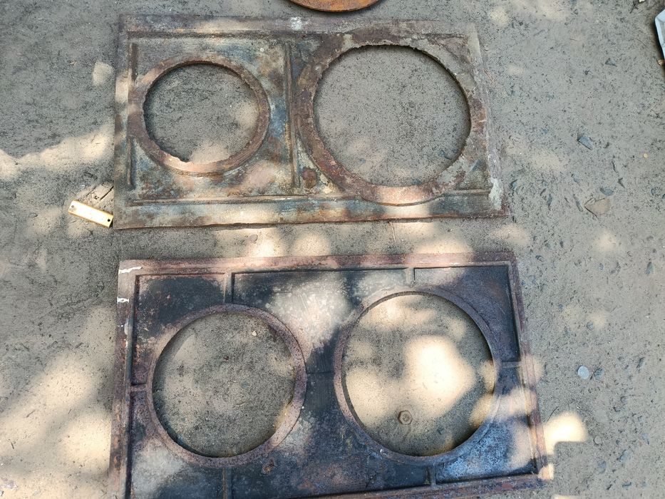 Плита чугунна 71х41 59х35 41х36 см кільця СССР