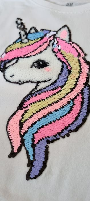 T-shirt unicorn  roz.104 H&M