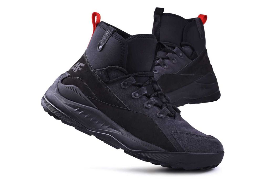 Buty Męskie Zimowe 4F PAG skórzane TREKKINGOWE - 44 [WYSYŁKA 24H]