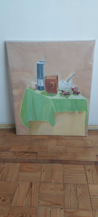 Quadro, "Natureza Morta" óleo sobre tela