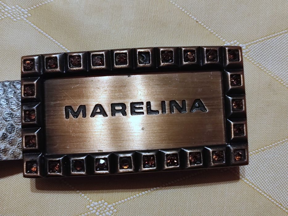 Жіночий ремінь Marelina з яскравим анімалістичним принтом