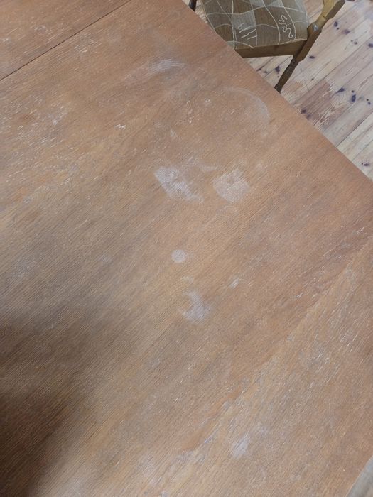 Stół drewniany duży 200cm z 2 dokladkami 8 krzeseł