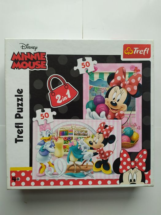 Puzzle dla dziewczynki -3 rodzaje - Kraina Lodu, Myszka Minnie