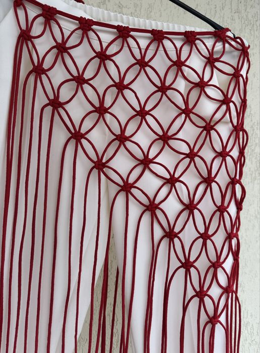 Сітка-хустка пояс макраме, припинда