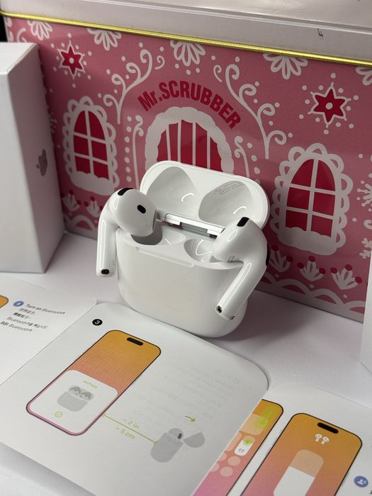 Навушники Apple AirPods 4 (Шумозаглушення, режим прозорості, бездротова зарядка)