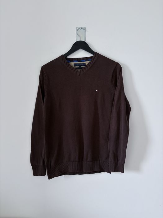 brązowy sweter tommy hilfiger