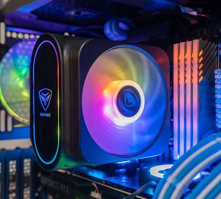 Кулер башенный PcCooler GI-D66A Halo FRGB + Кулер башня для процессора LovingCool LC-120H RGB белый