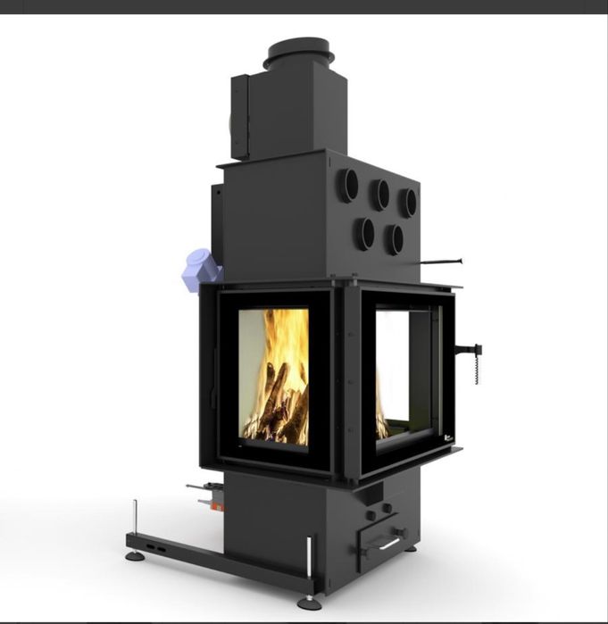 LOUIS GRAND AIR 10 kW – hybrydowy kominek na pellet i drewno kup teraz