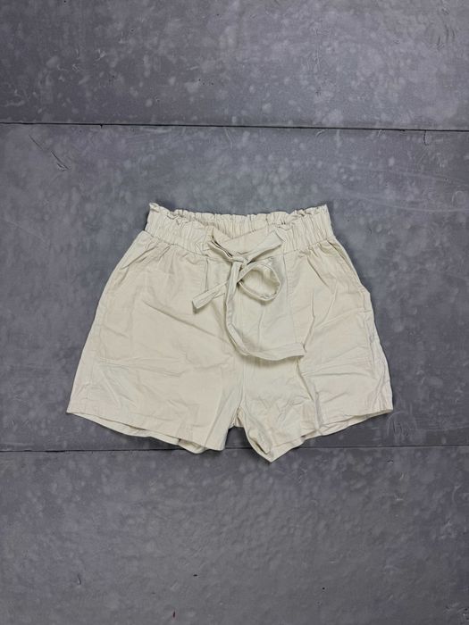 Moraj beżowe krótkie spodenki damskie szorty (M) 90s 80s y2k letnie