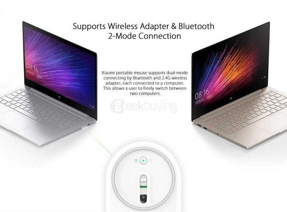 Rato Xiaomi Mi Mouse Prateado com Dual Mode64585032720514123