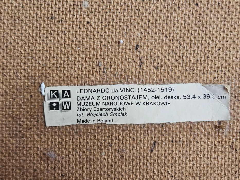 Fotografia na płótnie  Dama z gronostajem