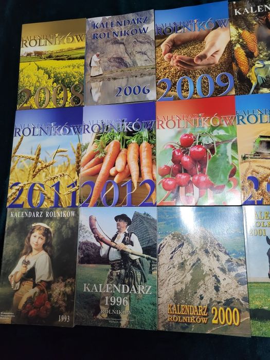 Kalendarz rolników - różne roczniki. Cena za 1 egzemplarz