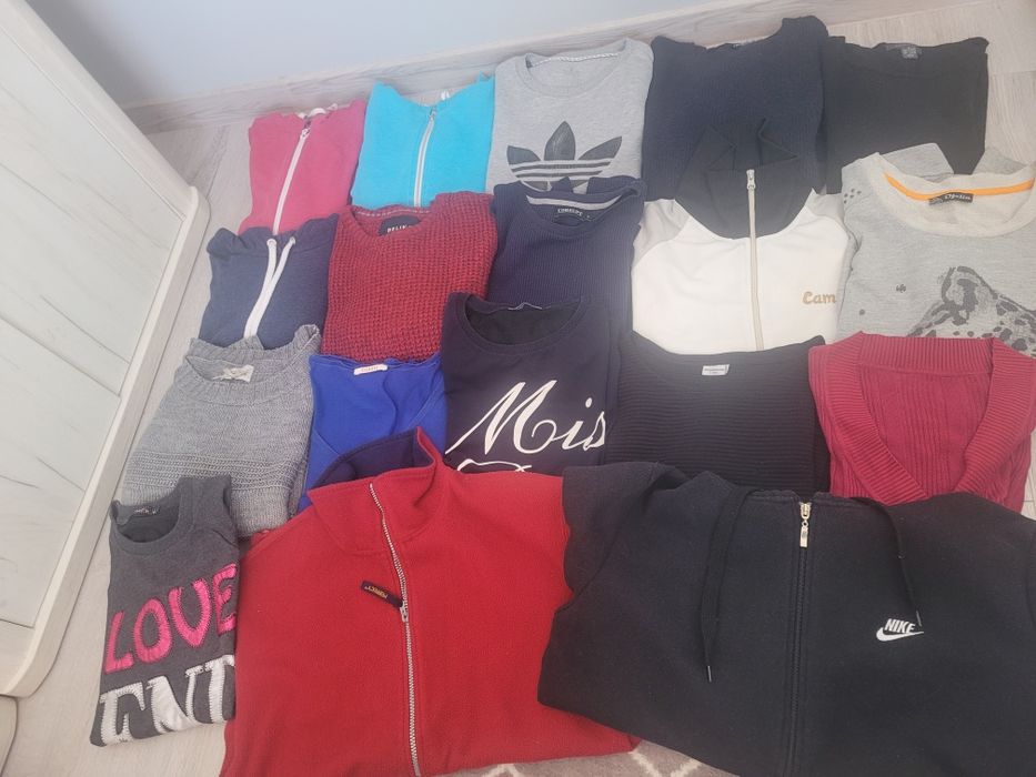 Mega paka zestaw bluz i swterów M/L Zara, Nike, Reserved, George, Miss Dior itd