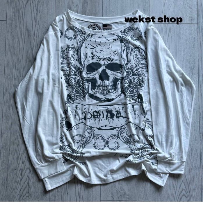 Лонг Affliction sk8 y2k vintage mma Лонгслів