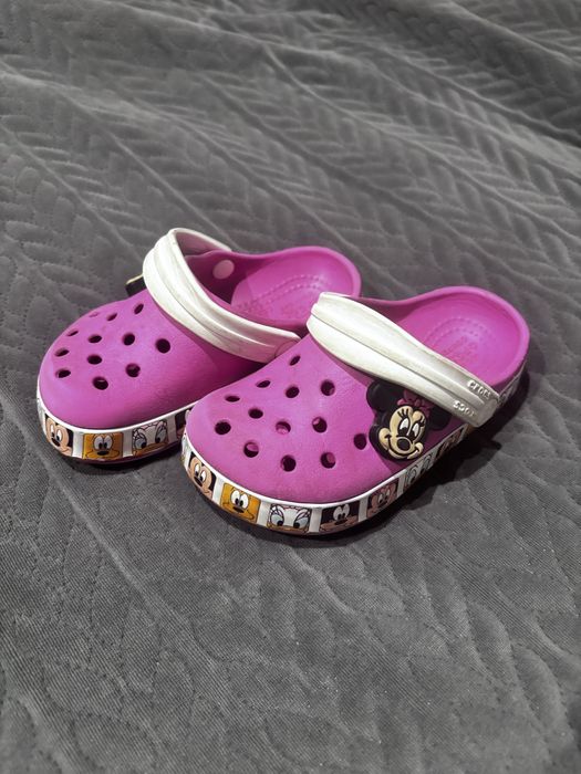 Crocsy  klapki myszka miki, dzieciece buty minie mouse, rozm 24-25