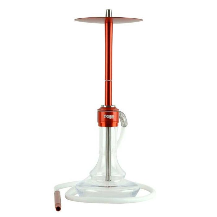 Oduman Nova Red Hookah Fajka Wodna Shisha Szisza | Clear Glass