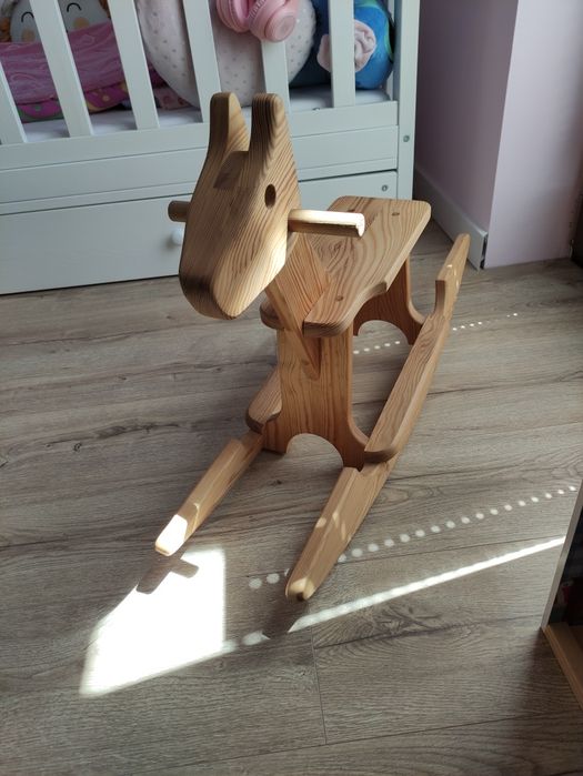 Koń bujany drewniany stan bdb