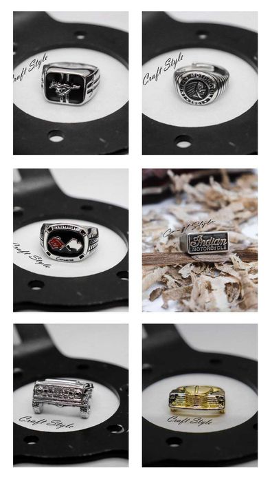 Anel Petrolhead Chevrolet,Ford, Mustang, Indian Motorcycle ou Corvette