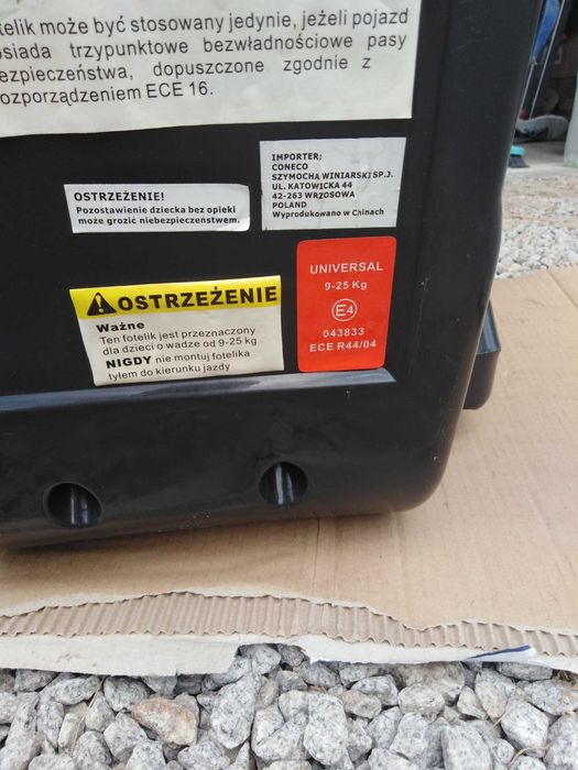 Fotelik Coneco 9-25 kg
