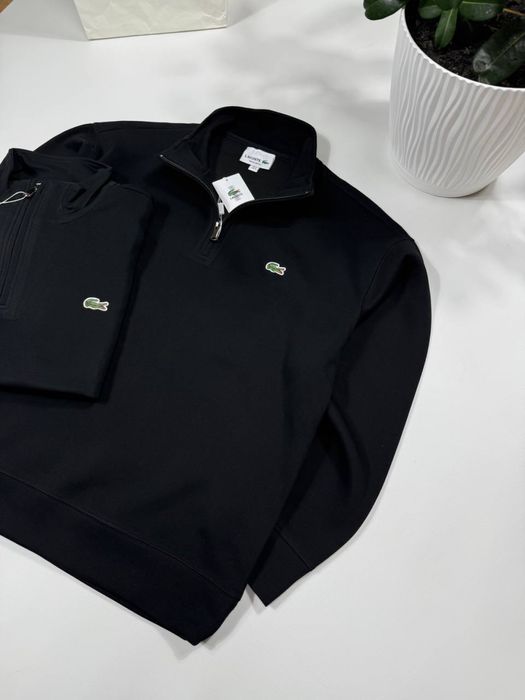 Кофта Lacoste 1/3 замок Зіп-худі Лакоста 1/3 пів замок Чоловіча