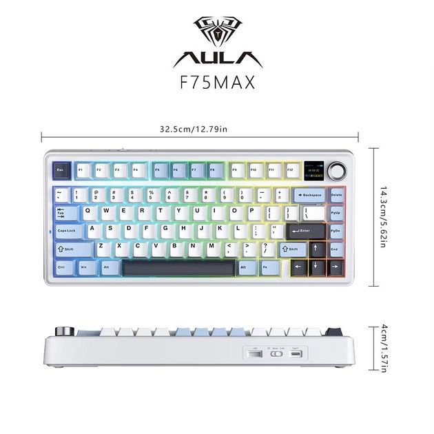 Aula F75 MAX - Механічна. Type-C, Bluetooth (НОВА)