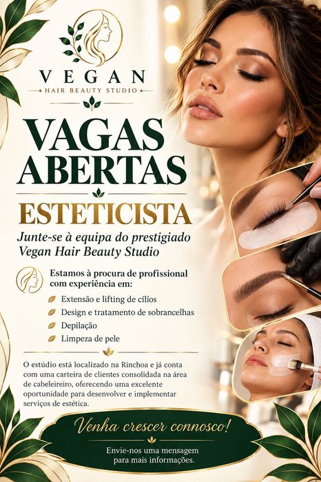 Oportunidade para esteticista!