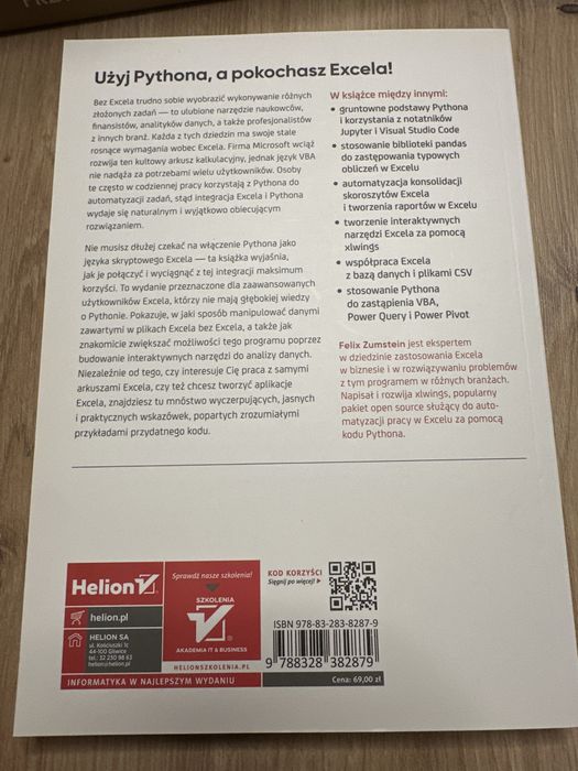 Python i excel ksiażka