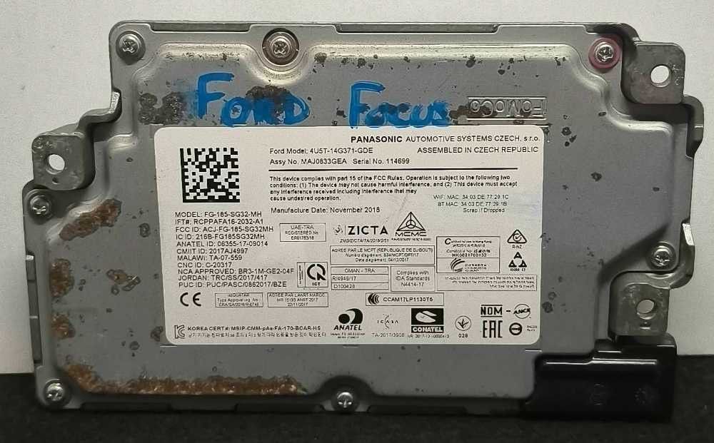 Módulo Navegação FORD FOCUS IV Turnier (HP) ano 2018
