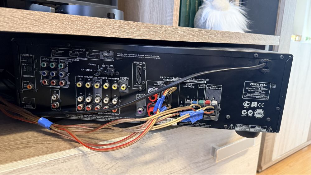 Kino domowe amplituner onkyo tx-sr308 + M-Audio HCS-9920 5.0 MKIII