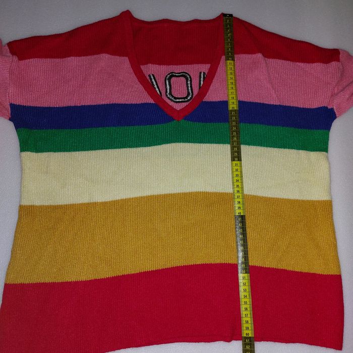 Цветной свитер one size