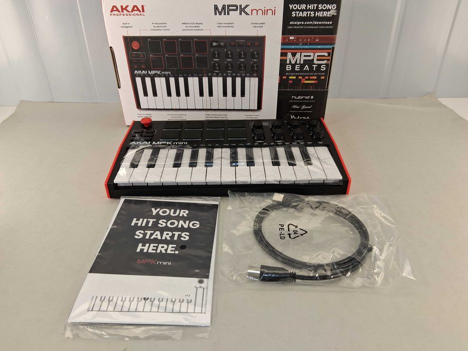 [中古]AKAI MPK mini 25鍵 MIDIコントローラー Amazon | Akai Professional USB MIDIキーボードコントローラー