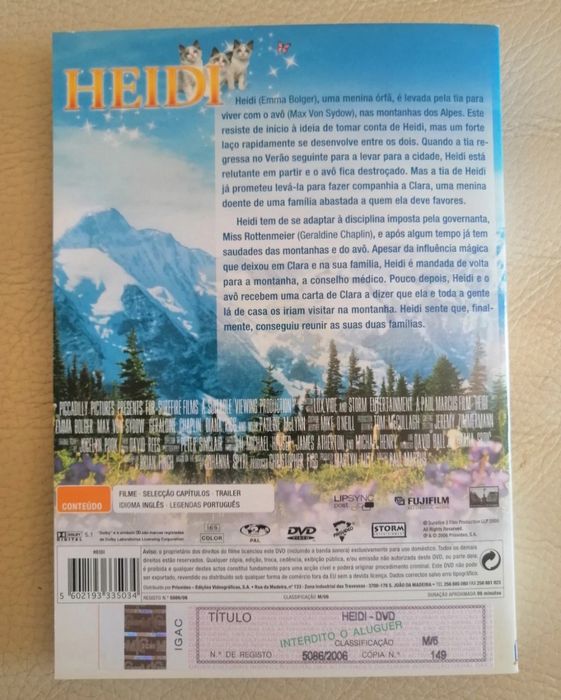 DVD heidi.      .