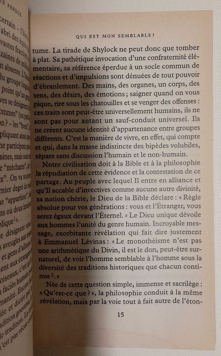 L'humanité perdue - essai sur le XXe siècle, Alain Finkielkraut