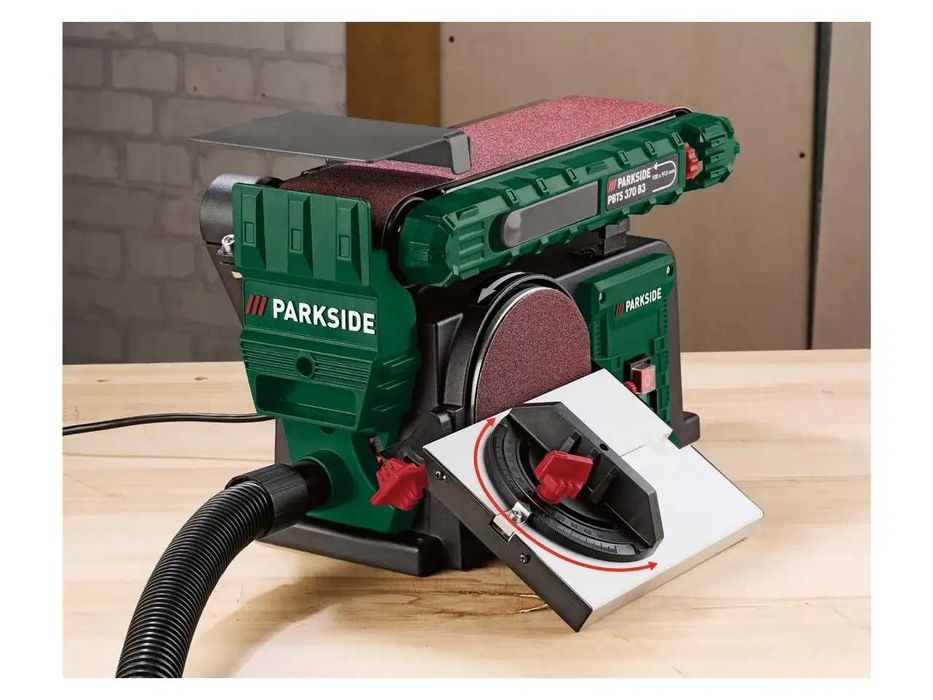 Стрічково-дискова шліфувальна машина Parkside PBTS 370 B3 / Гриндер