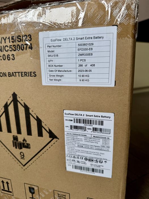 EcoFlow DELTA 2  Smart Extra Battery 1024 Wh Наявність