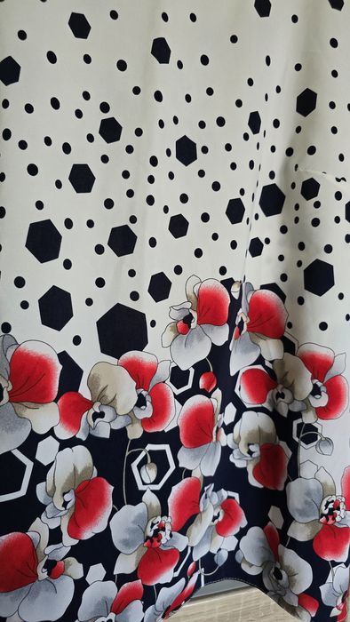 Lekka bluzka 44 / 46 Eltex kropki kwiaty
