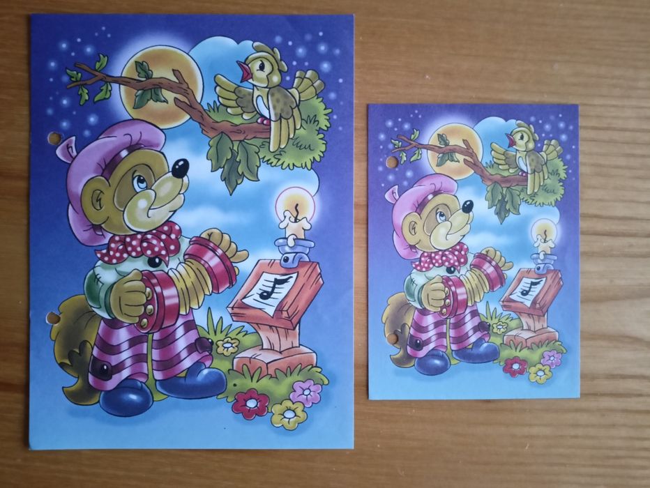 Karteczki kolekcjonerskie do segregatora różne bajki